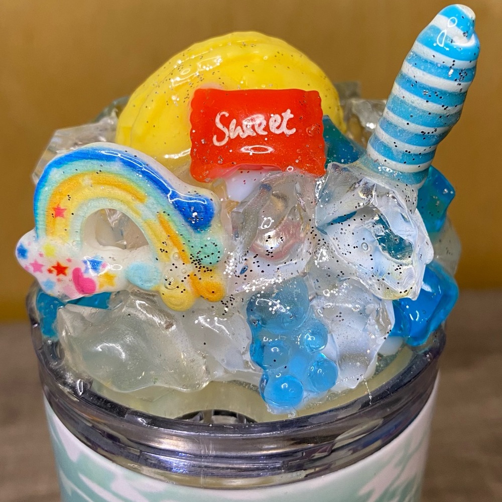 SJB Custom 20oz Stainless Steel Skinny Tumbler, with clear lid and metal straw - Picture 4 of 10